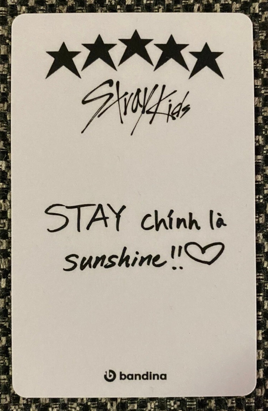 Stray Kids Felix 5-STAR Bandina POB PVC Photocard