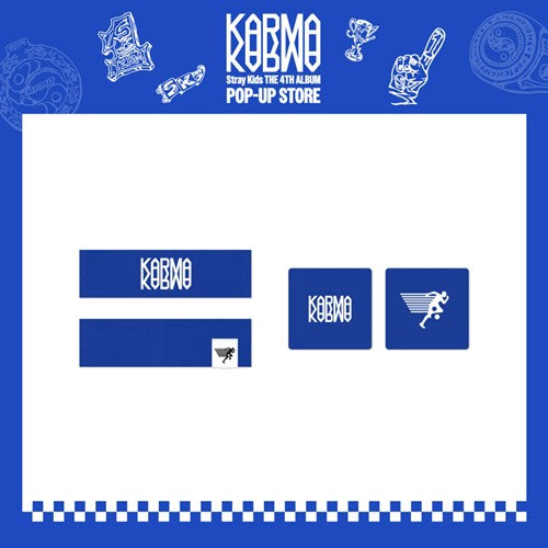 Stray Kids [KARMA POP UP STORE MD] Head Band & Sweat Band Set