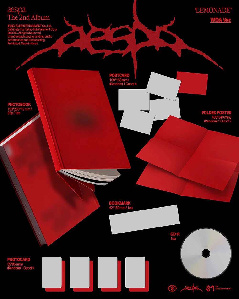 [PREORDER] AESPA - LEMONADE 2nd Album WDA Ver.