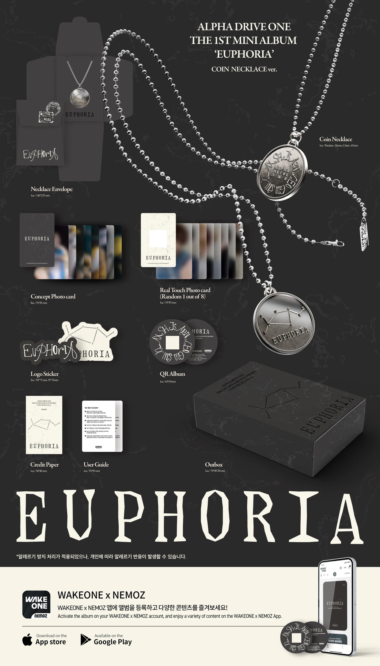 [PREORDER] ALPHA DRIVE ONE - EUPHORIA 1ST MINI ALBUM (Version Choice)