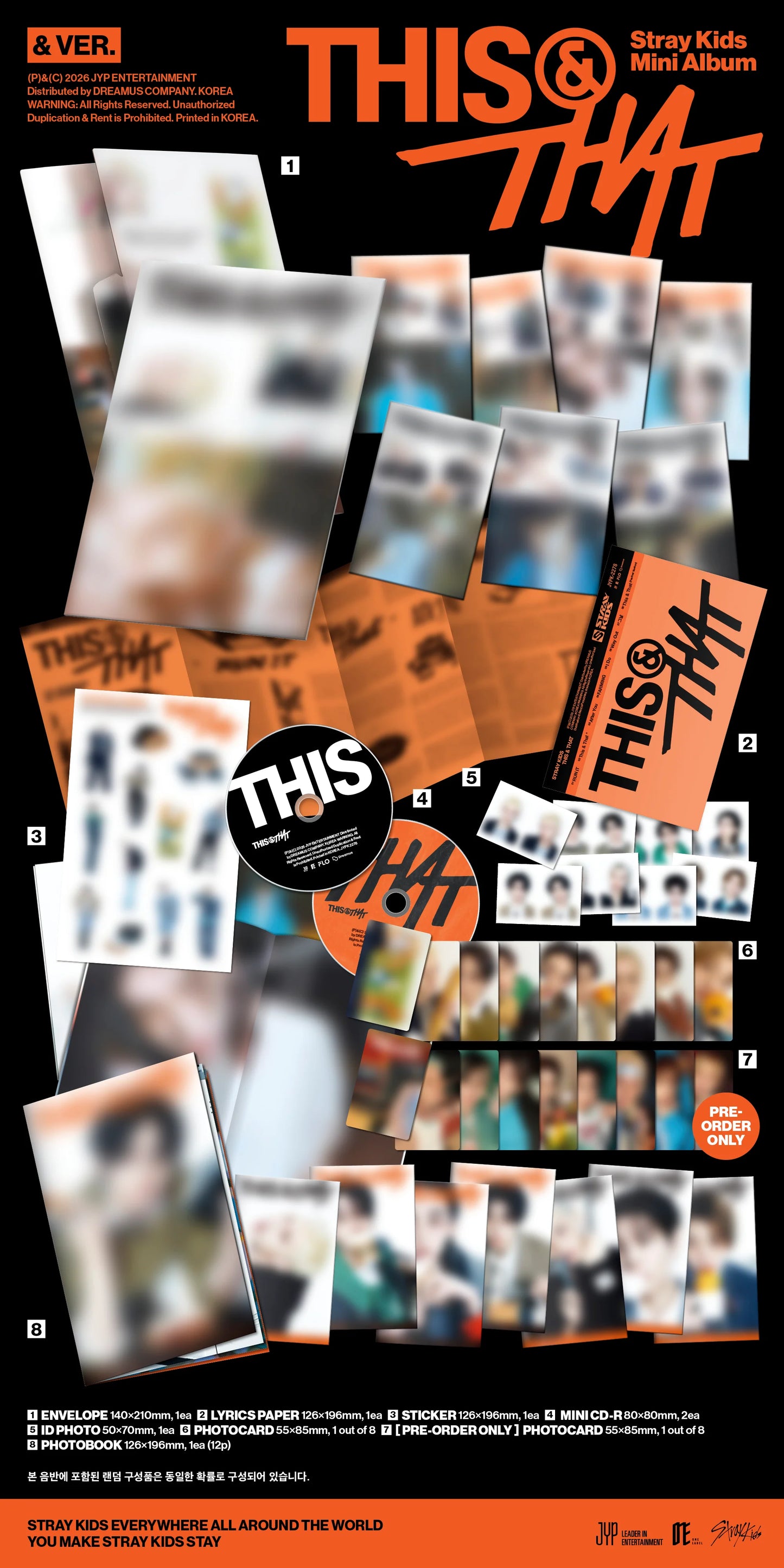 [PREORDER] [SHIPS IN OCT-DEC] Stray Kids - 10TH MINI ALBUM 'THIS & THAT' & Ver. (JAPAN POB Choice)