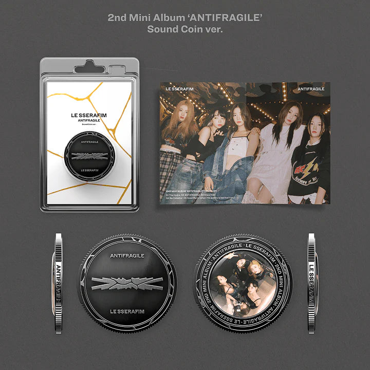 [PREORDER] [SHIPS IN AUG-SEPT] LE SSERAFIM - SOUND COIN VER ALBUM WEVERSE SHOP GIFT (Version Choice)