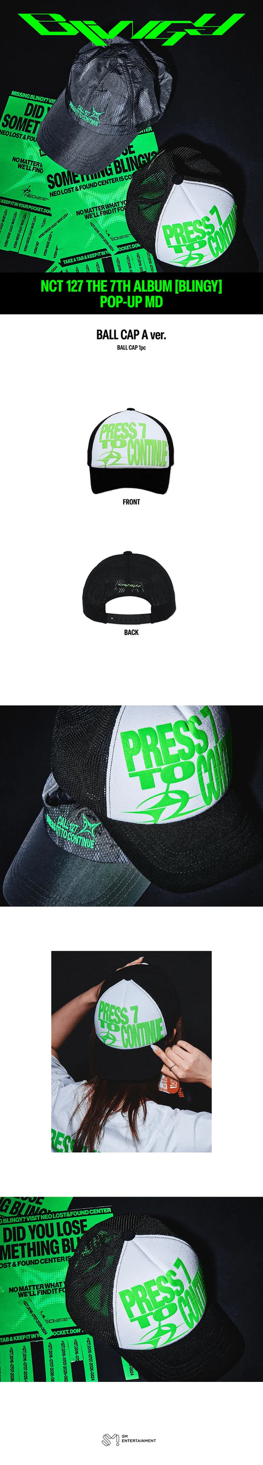 [PREORDER] [SHIPS IN DEC 2026-JAN 2027] NCT 127 - 'BLING POP UP OFFICIAL MD' CAP A Ver.
