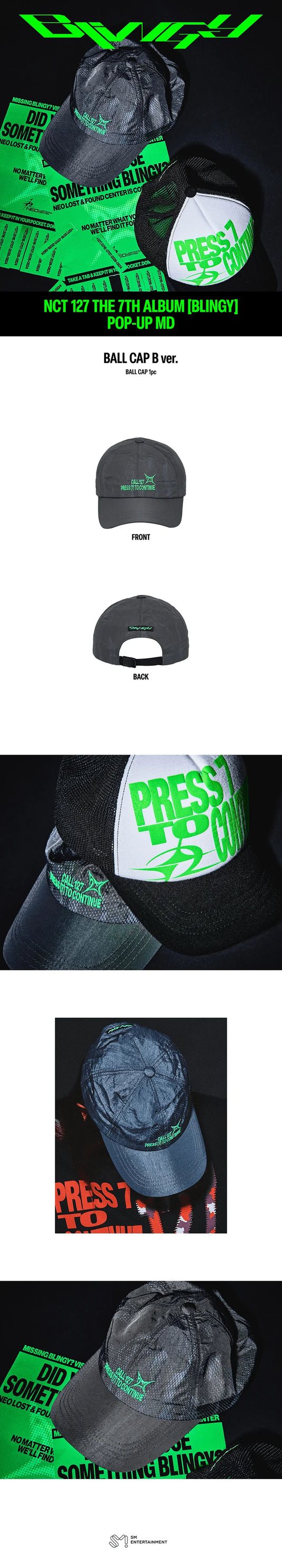 [PREORDER] [SHIPS IN DEC 2026-JAN 2027] NCT 127 - 'BLING POP UP OFFICIAL MD' CAP B Ver.
