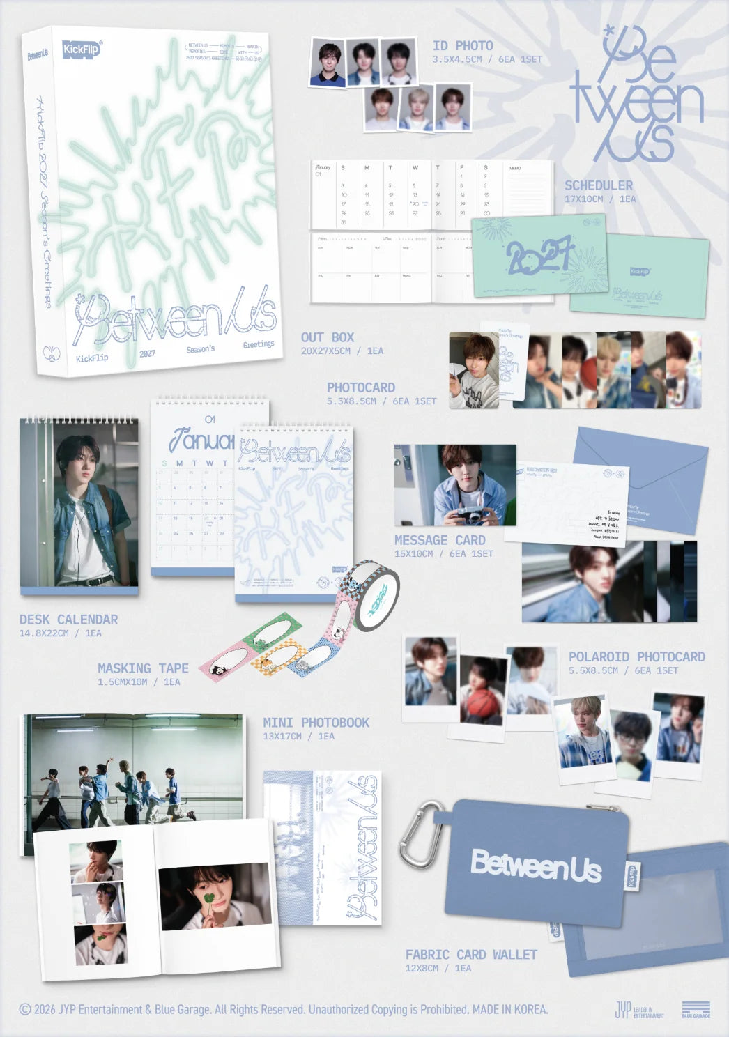 [PREORDER] [SHIPS IN JAN-FEB 2027] KICKFLIP - 'BETWEEN US' 2027 SEASON'S GREETINGS