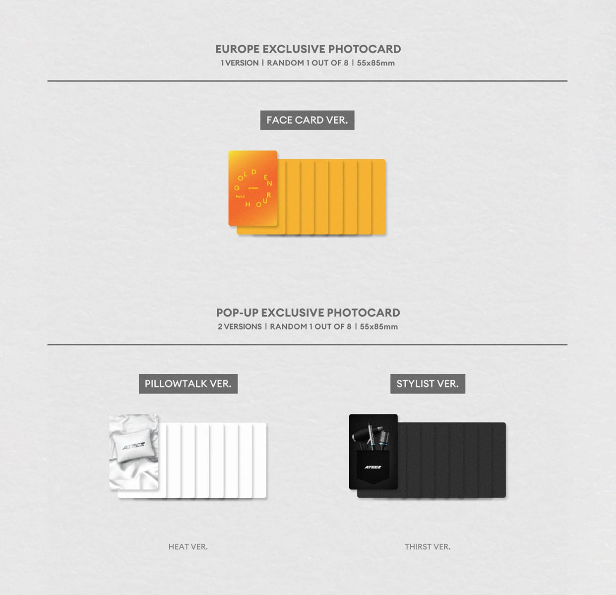 [Preorder] ATEEZ - GOLDEN HOUR: Part. 3 Version Choice [Europe Pop-Up Exclusive]