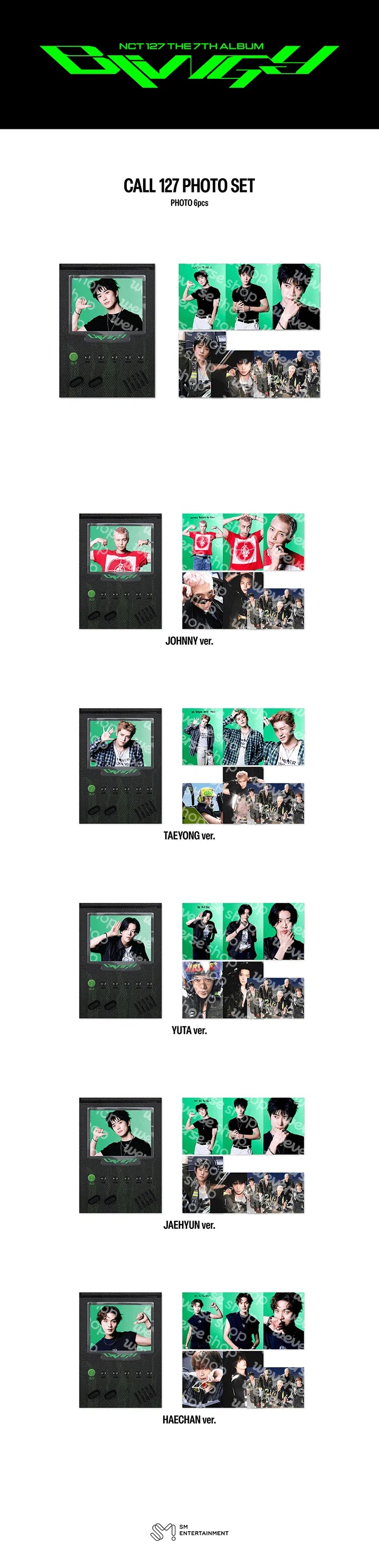 [PREORDER] [SHIPS IN DEC 2026-JAN 2027] NCT 127 - 'BLING POP UP OFFICIAL MD' CALL127 PHOTO SET (Member Choice)