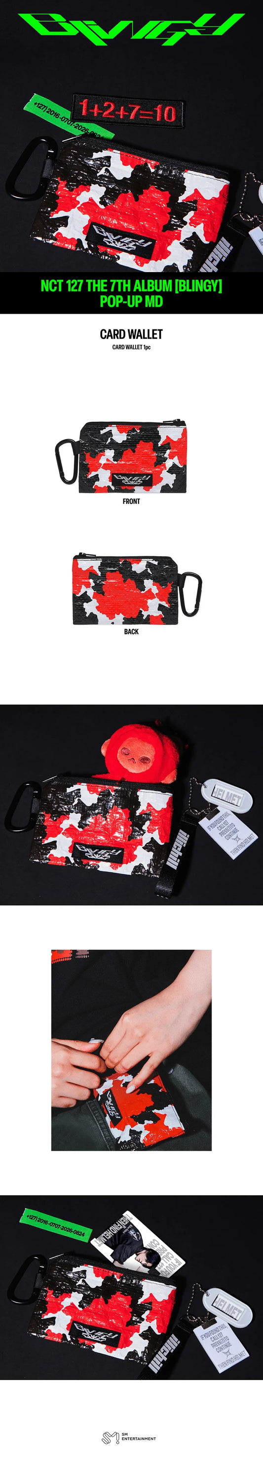 [PREORDER] [SHIPS IN DEC 2026-JAN 2027] NCT 127 - 'BLING POP UP OFFICIAL MD' CARD WALLET