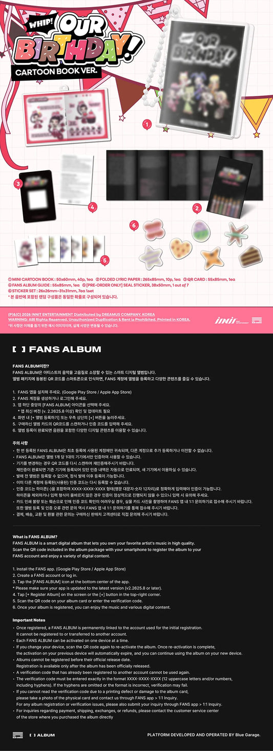 [PREORDER] [SHIPS IN SEPT-OCT] OURBIRTHDAY - OUR BIRTHDAY 1ST SINGLE ALBUM CARTOON BOOK Ver.