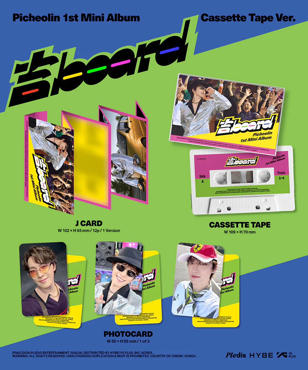 [PREORDER] [SHIPS IN SEPT-OCT] SEVENTEEN DINO - GILBOARD PICHEOLIN 1ST MINI ALBUM CASSETTE TAPE Ver. (POB Choice)