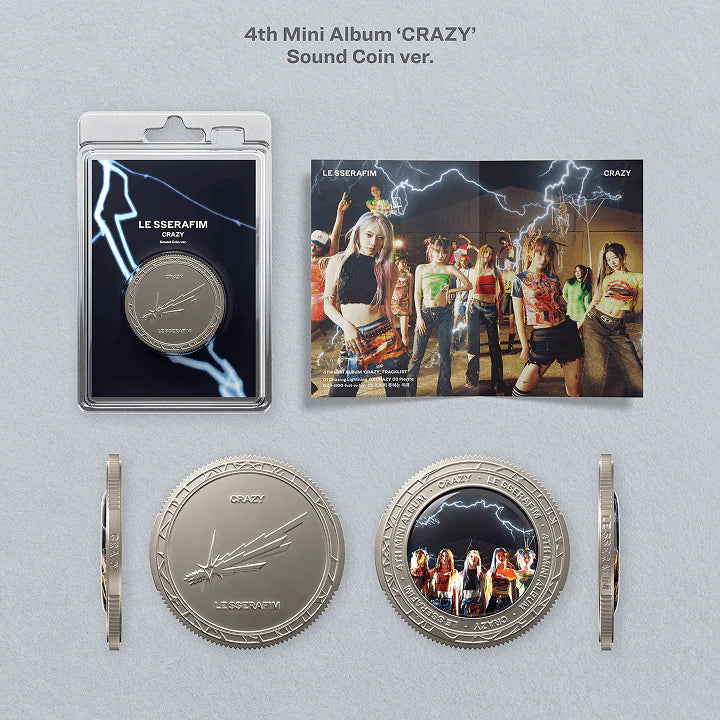 [PREORDER] [SHIPS IN AUG-SEPT] LE SSERAFIM - SOUND COIN VER ALBUM WEVERSE SHOP GIFT (Version Choice)