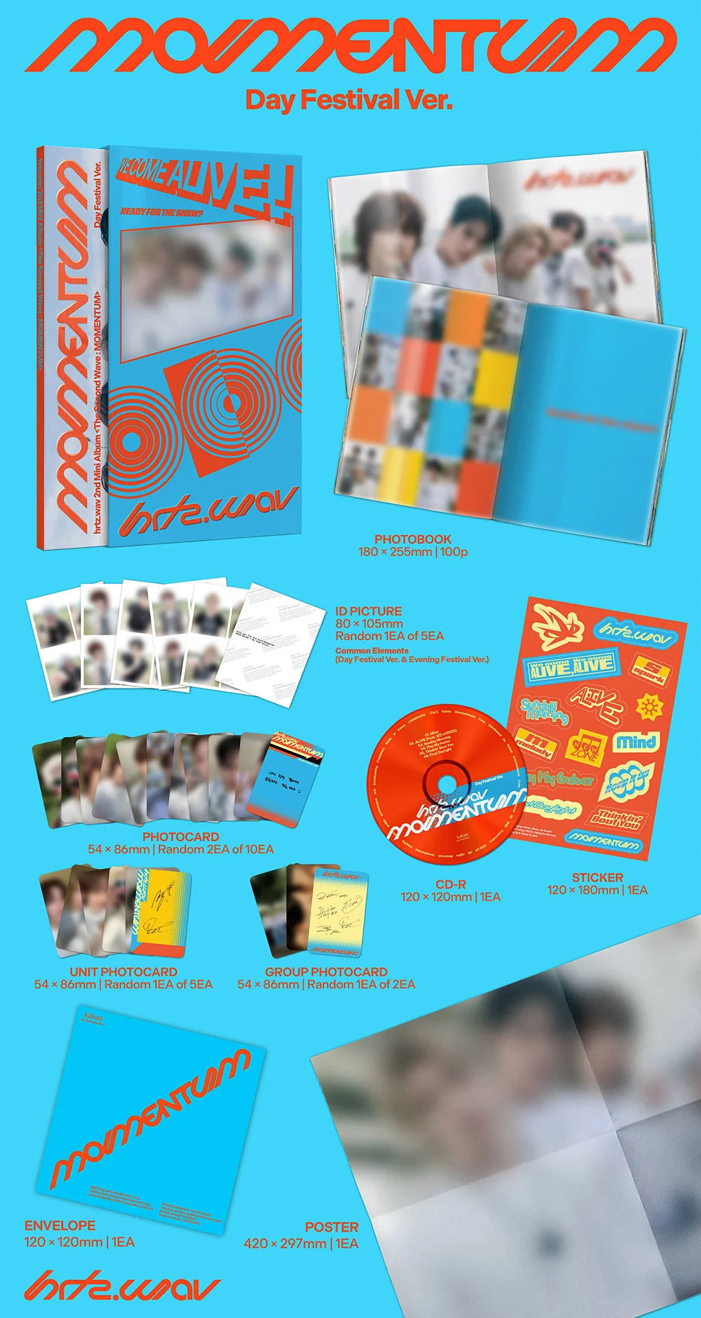[PREORDER] [SHIPS IN OCT-NOV] HRTZ.WAV - THE SECOND WAVE : MOMENTUM 2ND MINI ALBUM STANDARD (Version Choice)