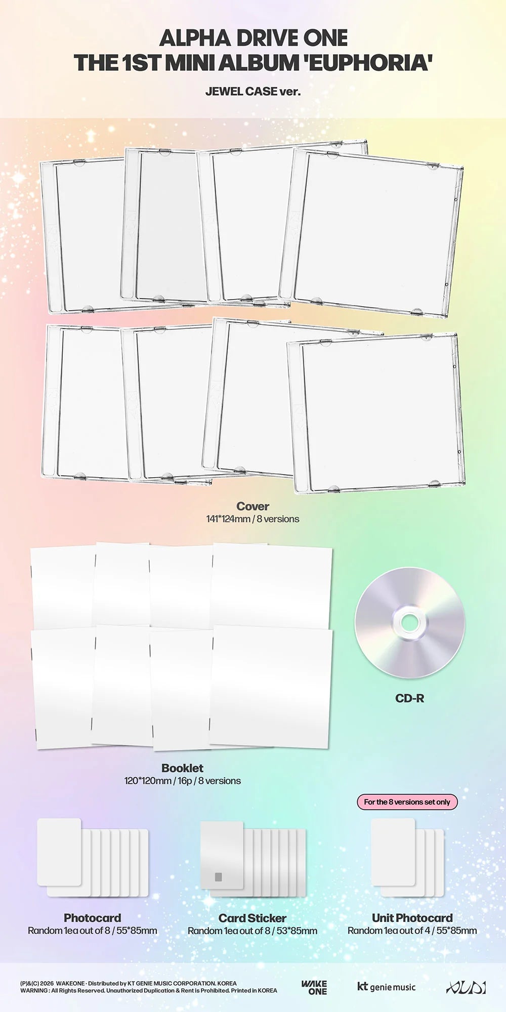 [PREORDER] ALPHA DRIVE ONE - EUPHORIA 1ST MINI ALBUM (Version Choice)