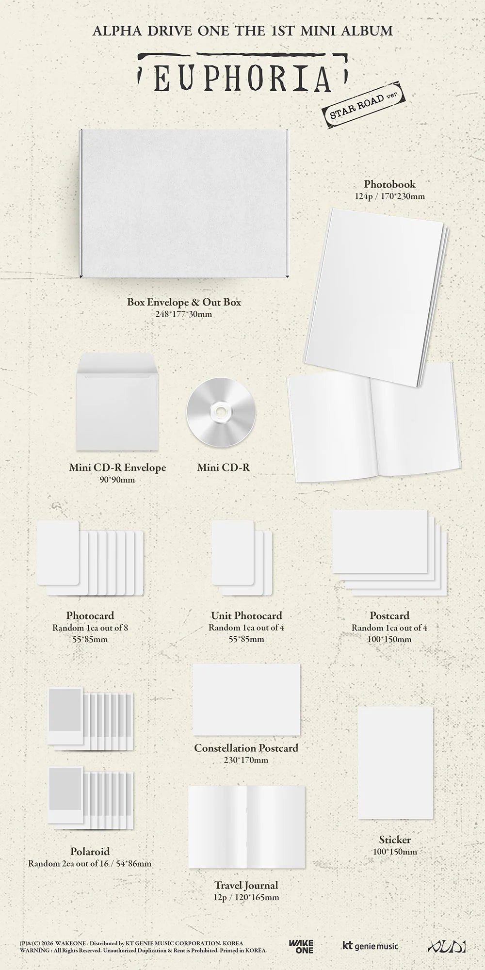 [PREORDER] ALPHA DRIVE ONE - EUPHORIA 1ST MINI ALBUM (Version Choice)