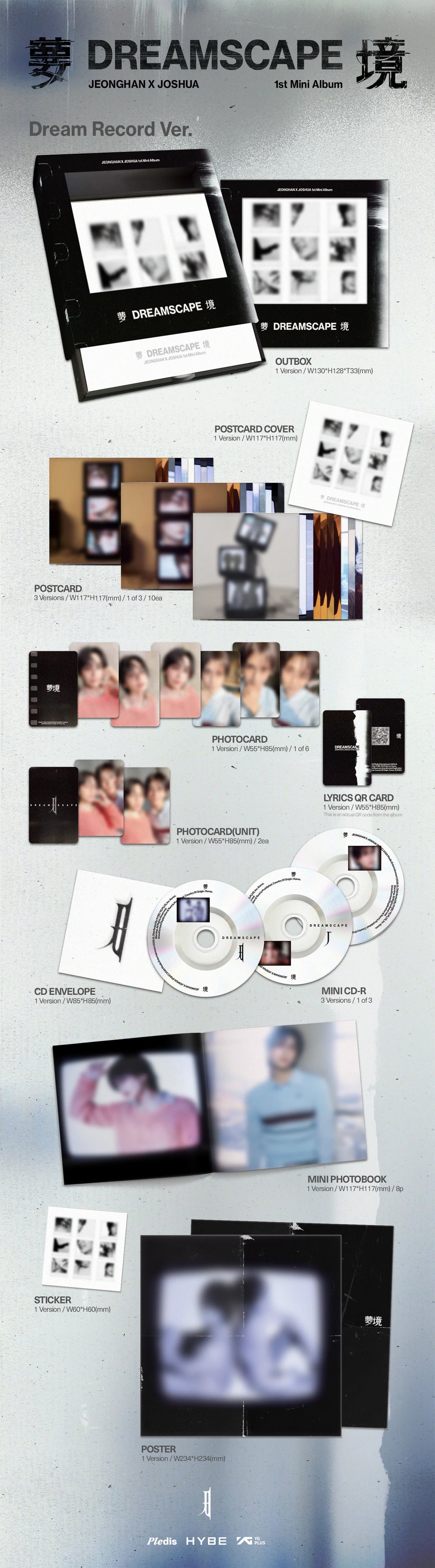 [PREORDER] [SHIPS IN NOV-DEC 2026]   SEVENTEEN JEONGHAN X JOSHUA - DREAMSCAPE 1ST MINI ALBUM - DREAM RECORD Ver.
