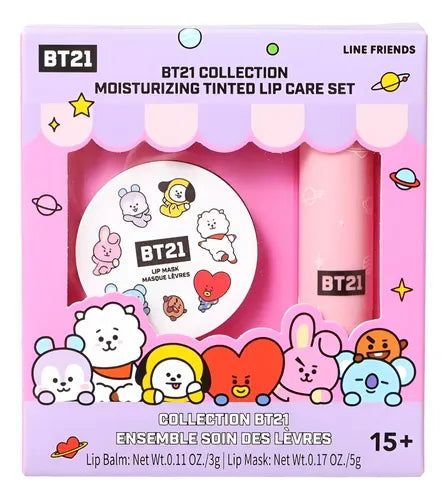 BTS - BT21 Miniso Collection Moisturizing Tinted Lip Care Set