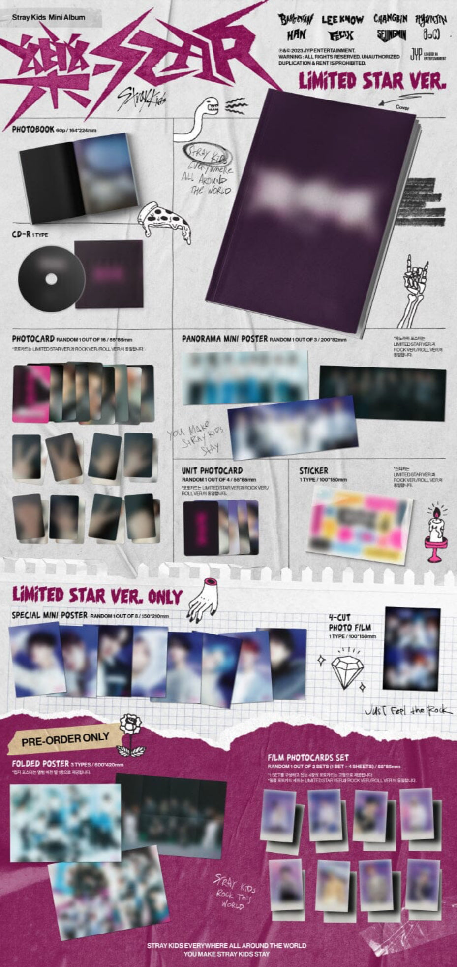 STRAY KIDS - 樂-STAR (ROCK STAR) Limited Star Ver.