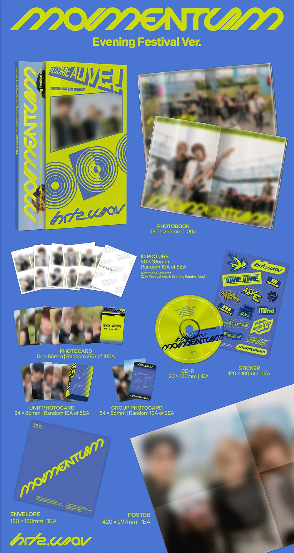 [PREORDER] [SHIPS IN OCT-NOV] HRTZ.WAV - THE SECOND WAVE : MOMENTUM 2ND MINI ALBUM STANDARD (Version Choice)