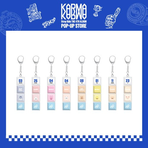 Stray Kids [KARMA POP UP STORE MD] Random Skzoo Keycap Keyring