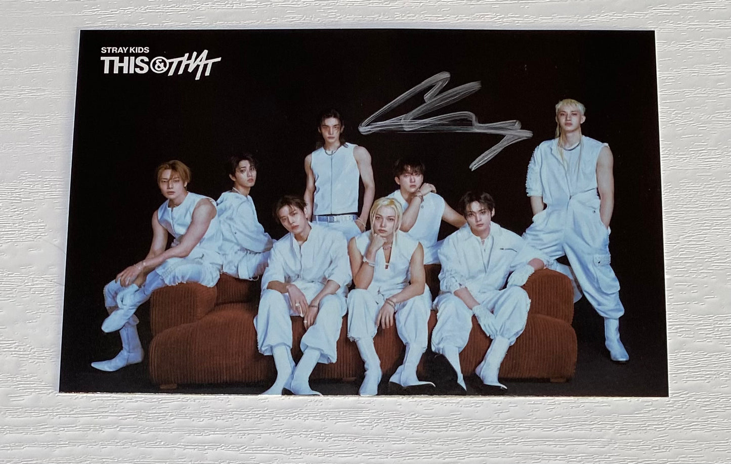 Stray Kids Bang Chan SIGNED ‘THIS & THAT’ Postcard US Exclusive