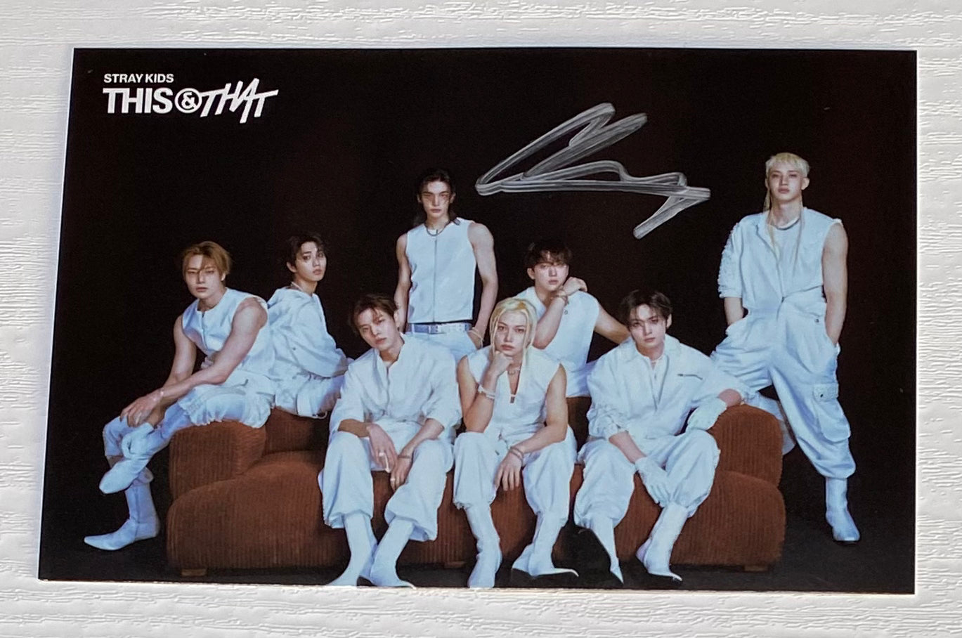 Stray Kids Bang Chan SIGNED ‘THIS & THAT’ Postcard US Exclusive
