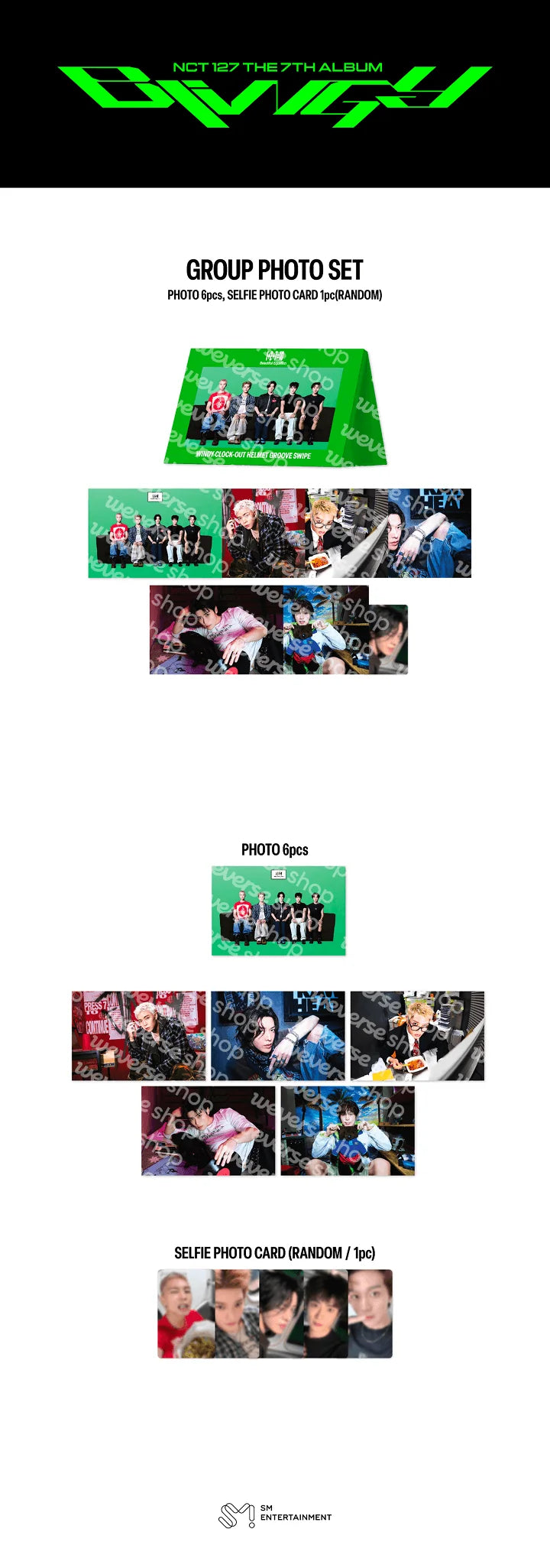 [PREORDER] [SHIPS IN DEC 2026-JAN 2027] NCT 127 - 'BLING POP UP OFFICIAL MD' GROUP PHOTO SET