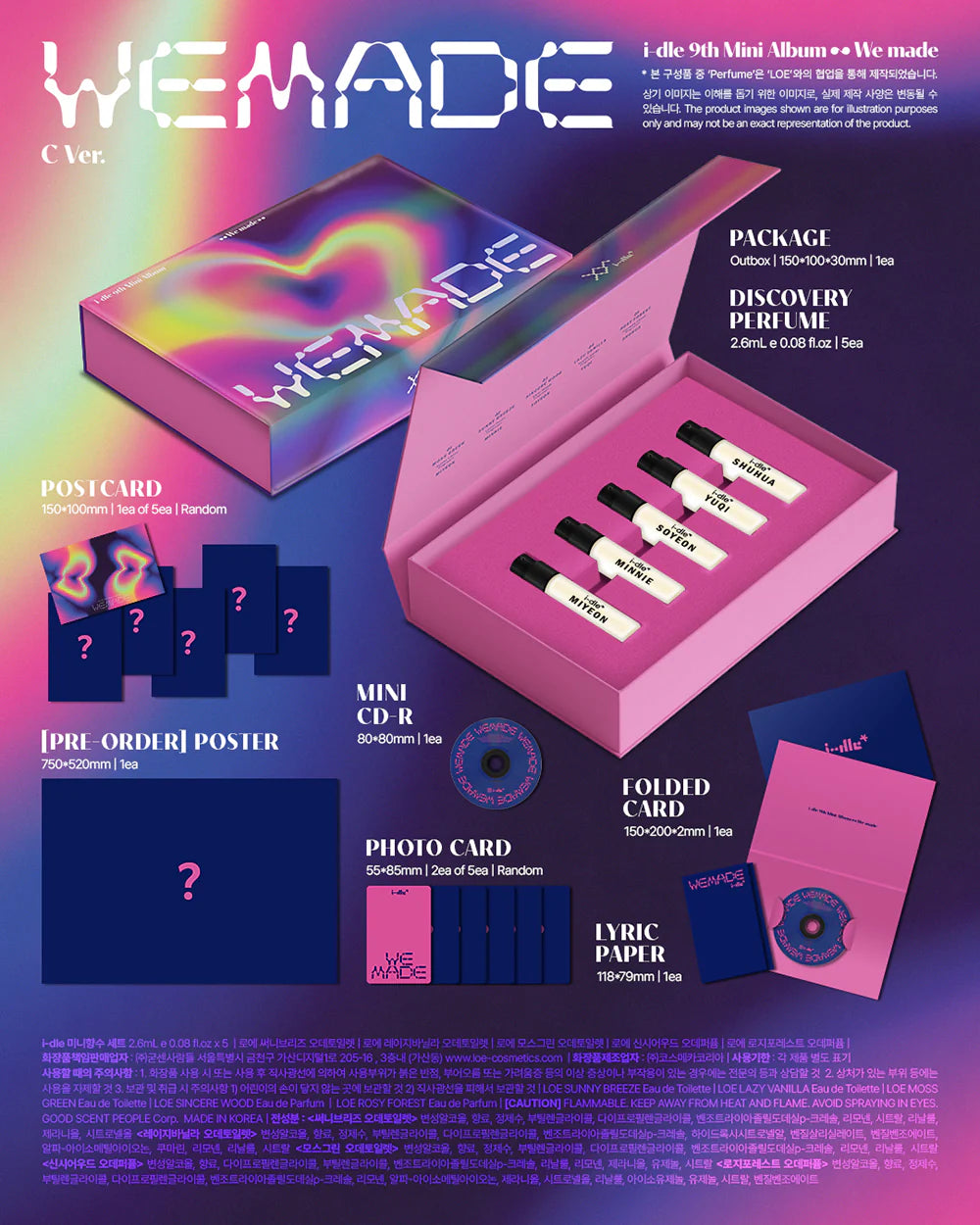 [PREORDER] [SHIPS IN AUG-SEPT] I-DLE - WE MADE 9TH MINI ALBUM (Version Choice)