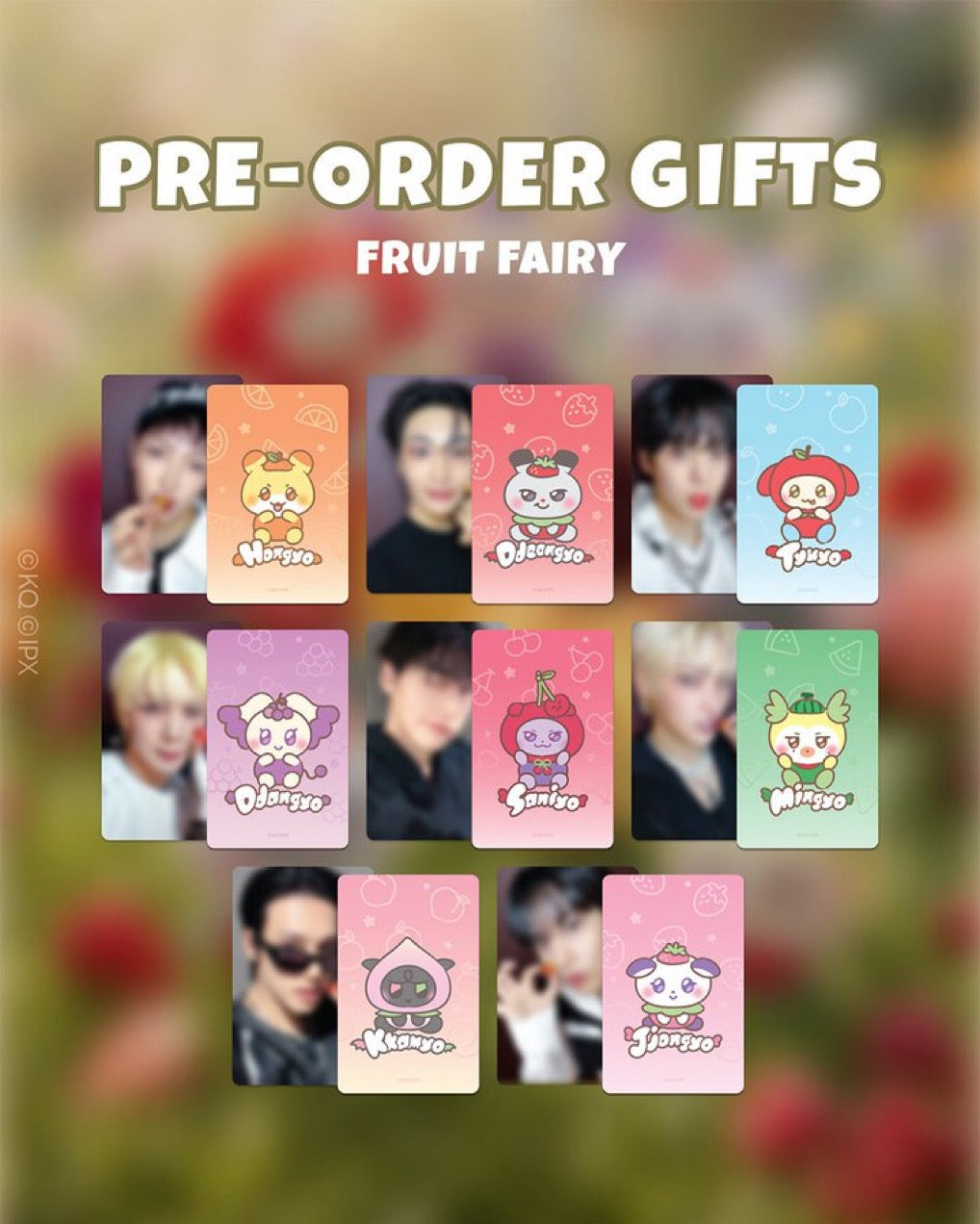 [PREORDER] [SHIPS IN SEPT-NOV] ATEEZ - MIGHTEEZ FRUIT PLUSH KEYRING BERRY BREEZY FAIRY (Member Choice)
