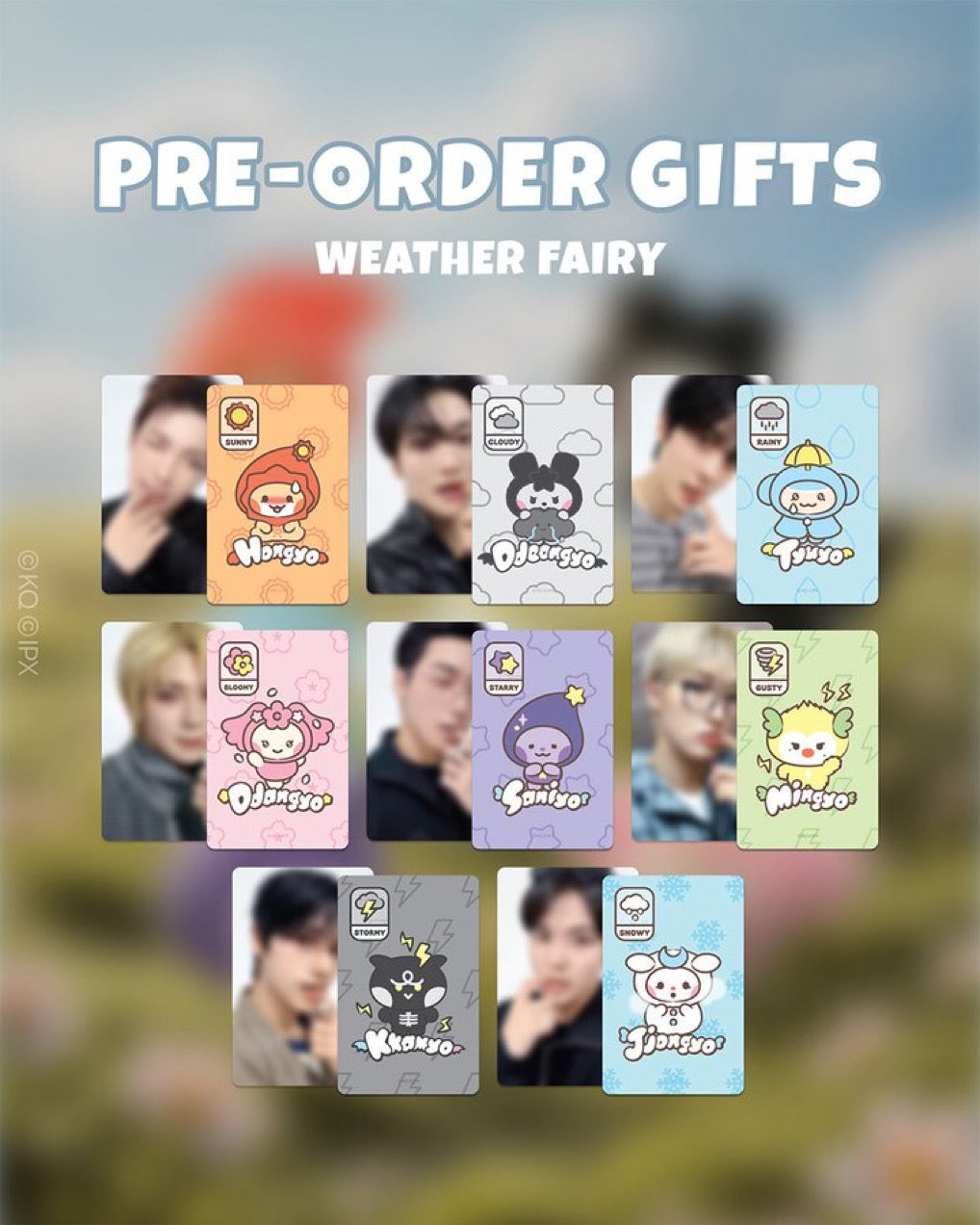[PREORDER] [SHIPS IN SEPT-NOV] ATEEZ - MIGHTEEZ WEATHER PLUSH KEYRING BERRY BREEZY FAIRY (Member Choice)