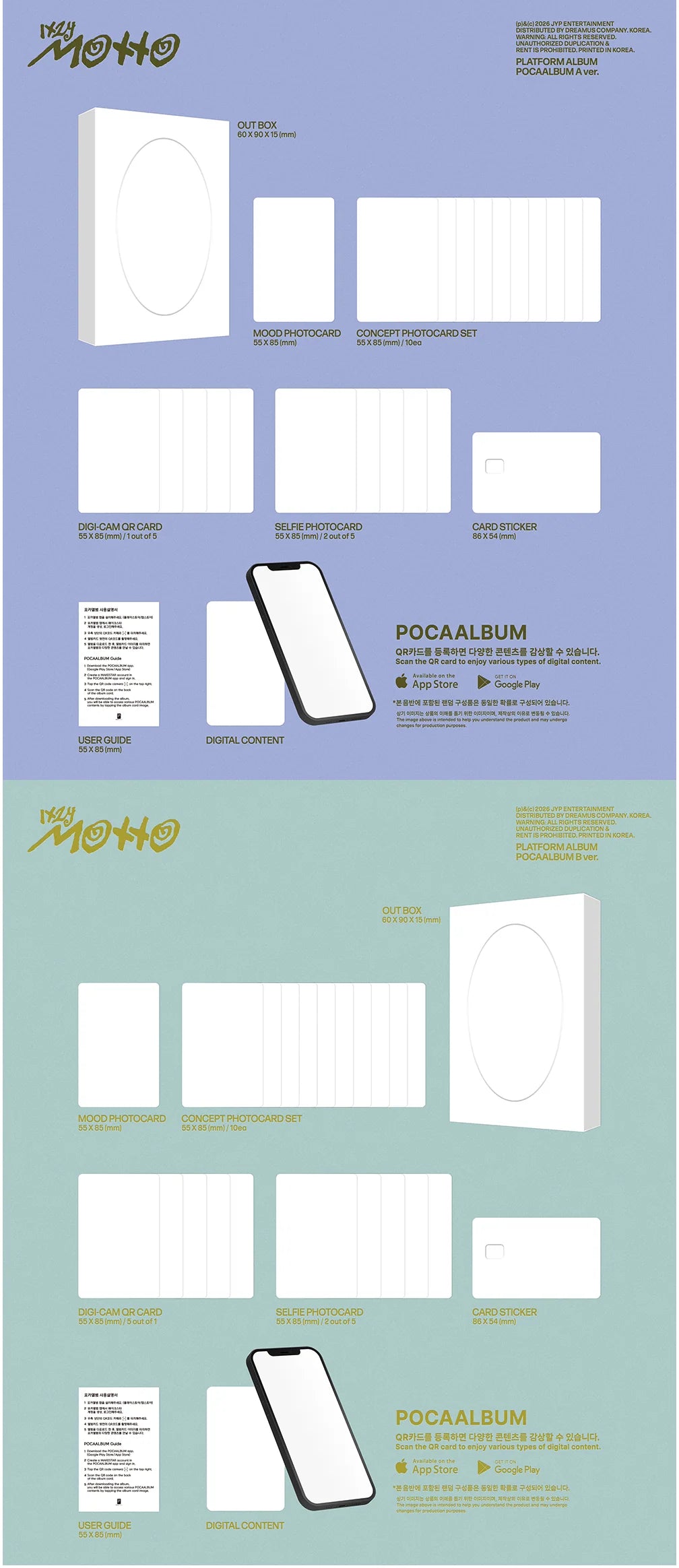 [PREORDER]  ITZY - MOTTO Mini Album POCAALBUM Ver. (POB Choice)