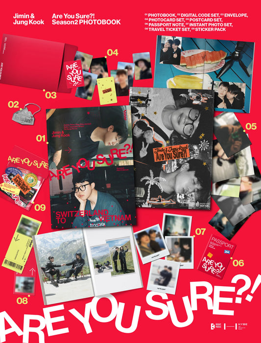 Jimin x Jung Kook - [ARE YOU SURE?! SEASON2] PHOTOBOOK + Weverse Gift