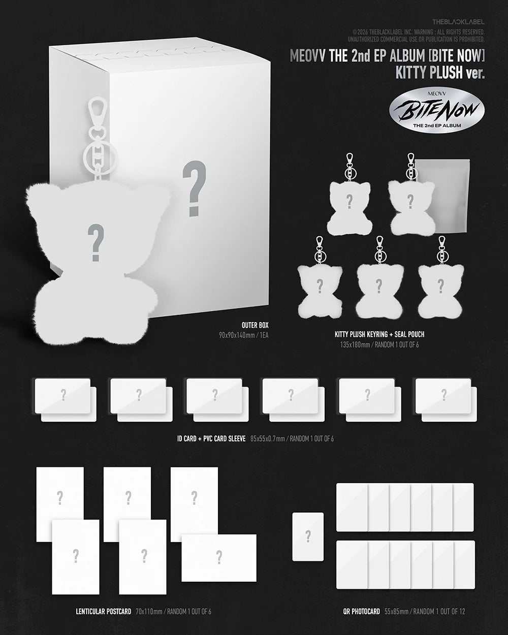 [PREORDER] MEOVV - BITE NOW 2ND EP ALBUM KITTY PLUSH Ver. (Random)