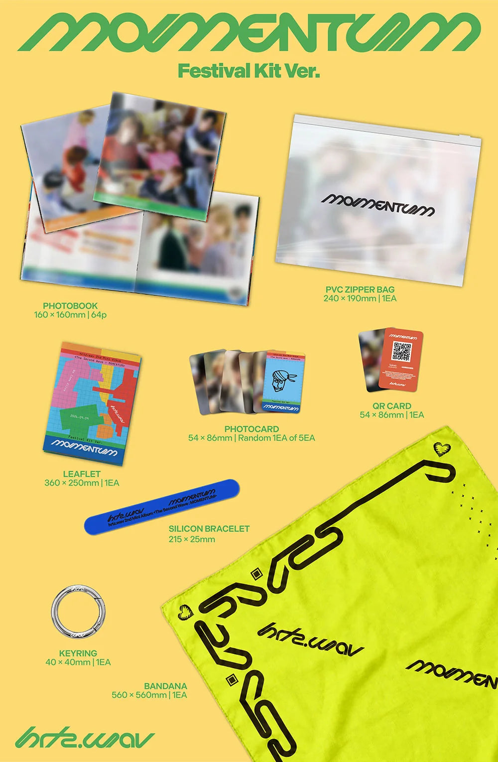 [PREORDER] [SHIPS IN OCT-NOV] HRTZ.WAV - THE SECOND WAVE : MOMENTUM 2ND MINI ALBUM FESTIVAL KIT