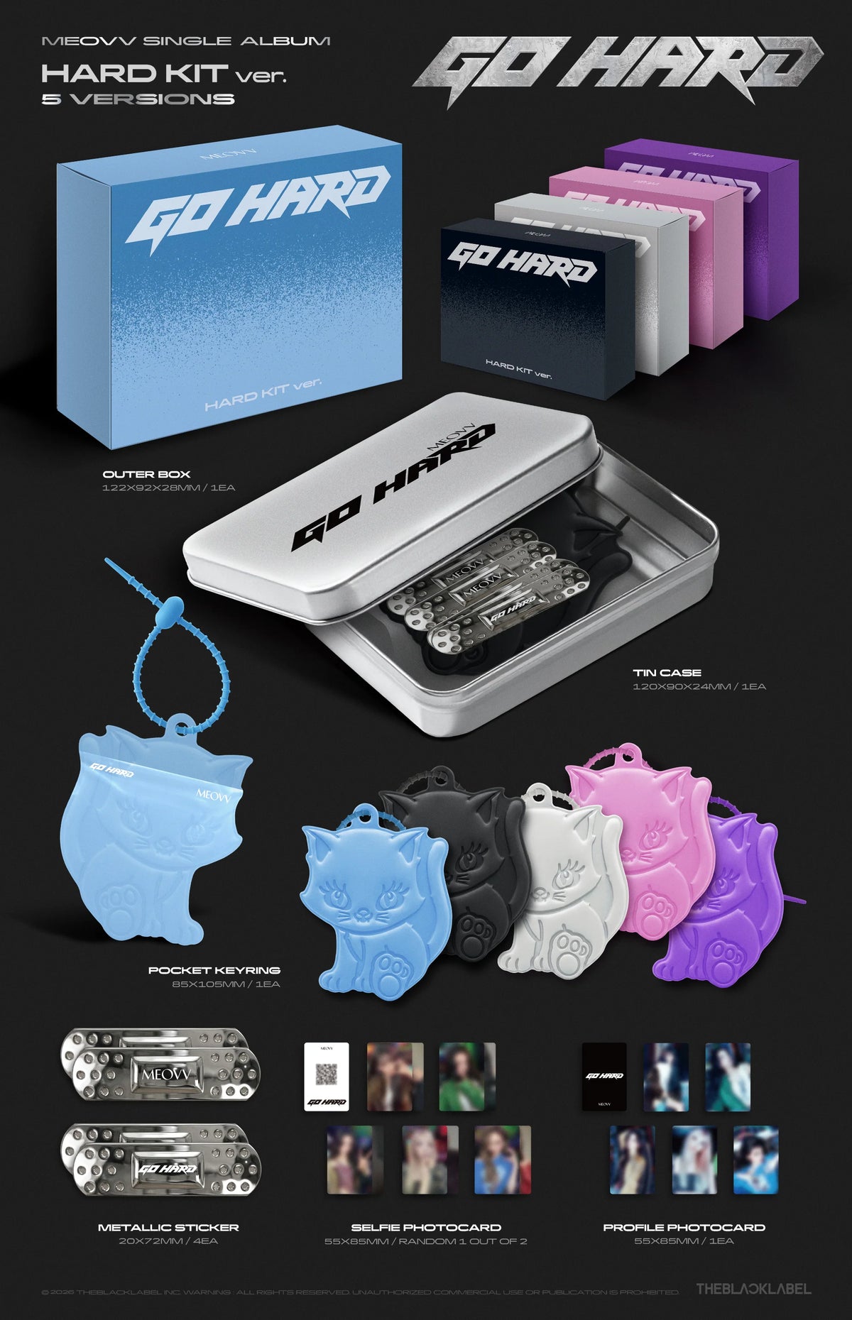 [PREORDER] [SHIPS IN NOV-DEC] MEOVV - 'GO HARD' SINGLE ALBUM - KIT Ver. (RANDOM)