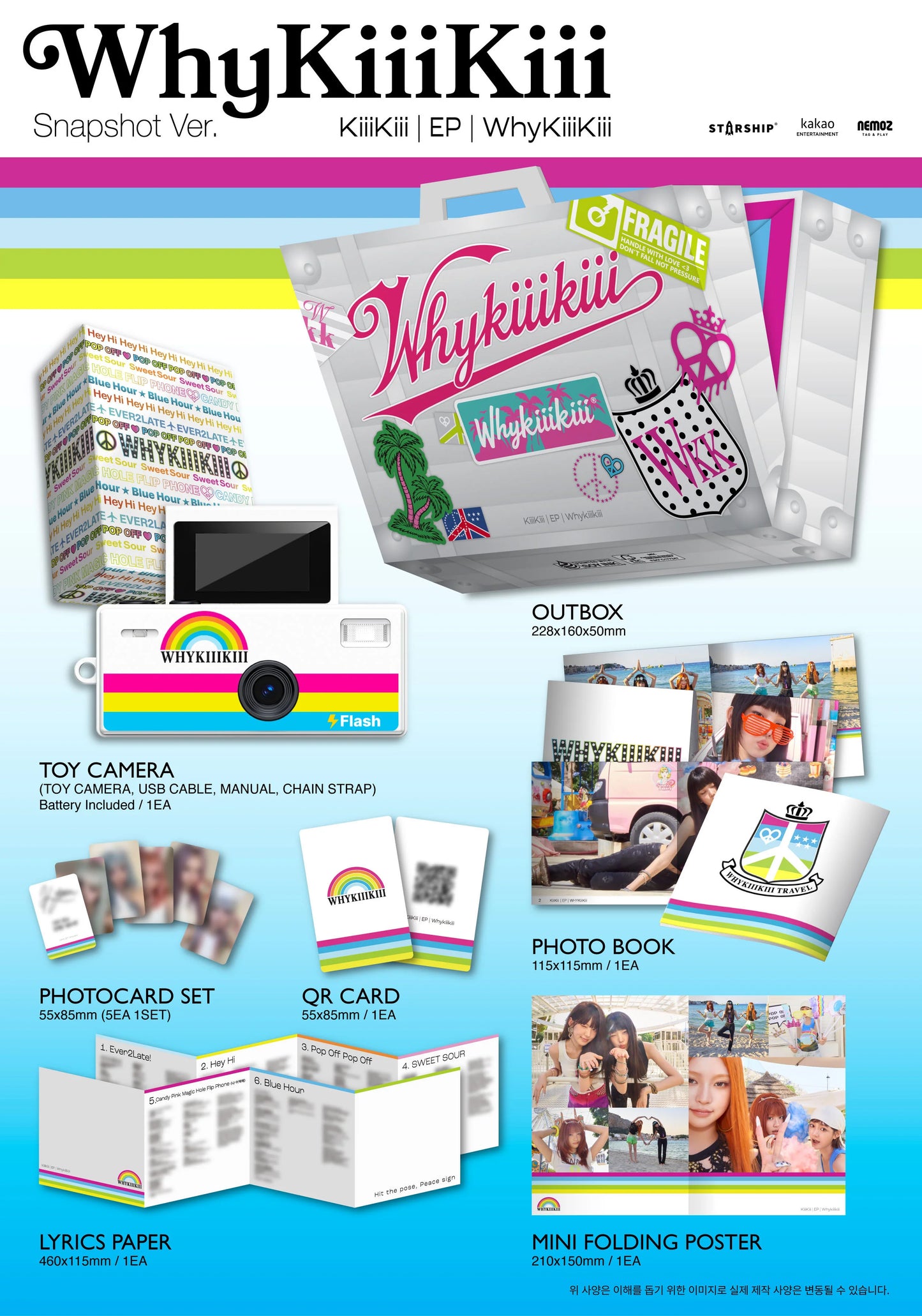 [PREORDER] [SHIPS IN OCT-NOV] KiiiKiii - WhyKiiiKiii (SNAPSHOT Ver.)
