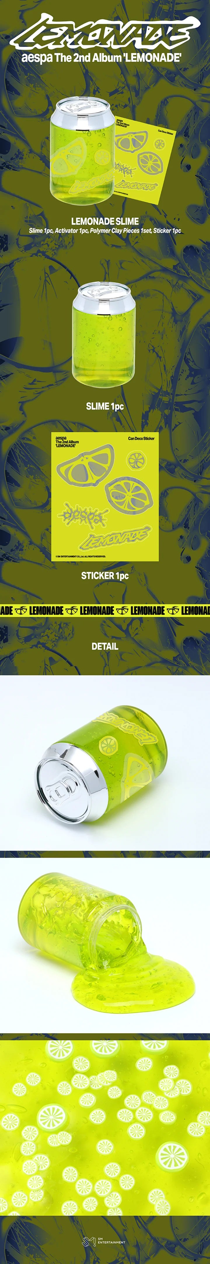 [PREORDER] [SHIPS IN SEPT-NOV] AESPA - [AESPA WEEK MAKE IT LEMONADE OFFICIAL MD] LEMONADE SLIME