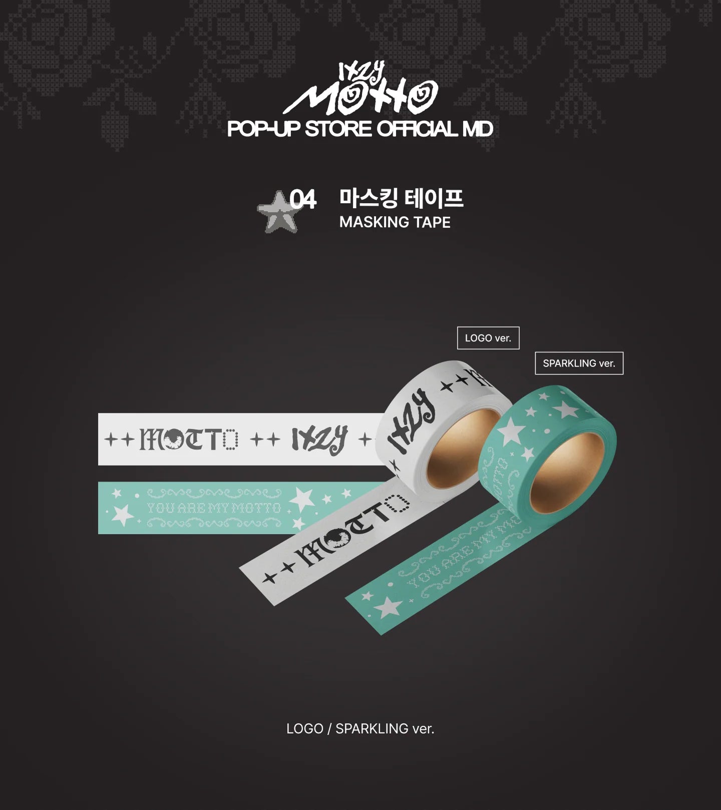 [PREORDER] ITZY - MOTTO POP UP OFFICIAL MD MASKING TAPE