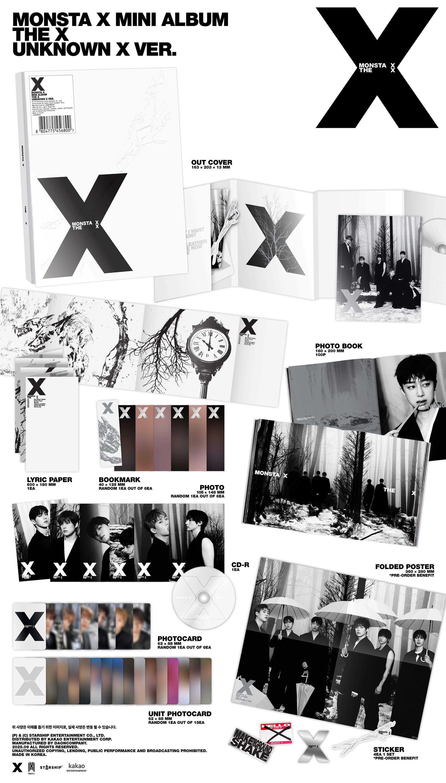 MONSTA X - 13th Mini Album [THE X] STANDARD Ver.