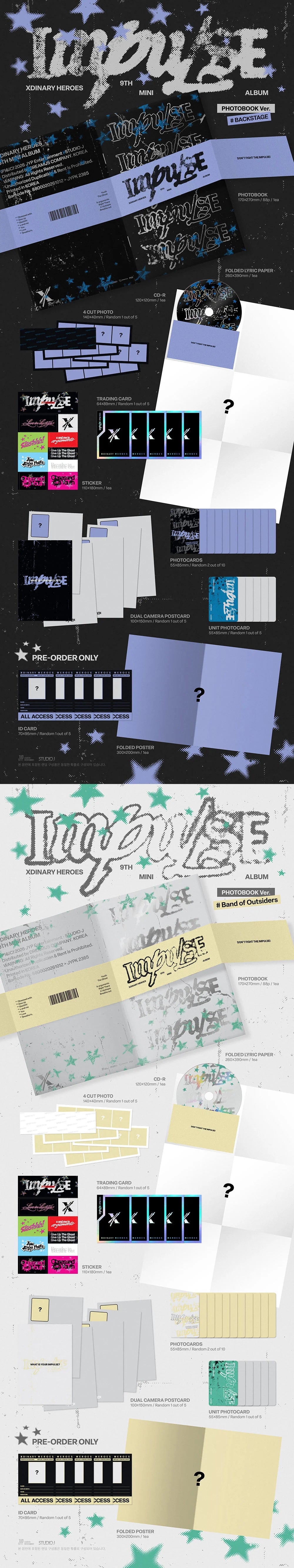 [PREORDER] [SHIPS IN NOV-DEC 2026] XDINARY HEROES - IMPULSE 9th Mini Album - PHOTOBOOK Ver. RANDOM