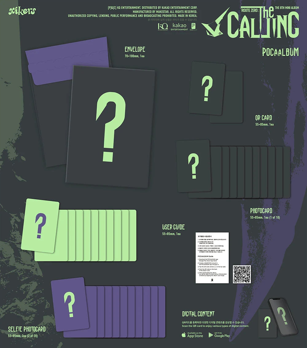 [PREORDER] [SHIPS IN DEC 2026-JAN 2027] XIKERS - ROUTE ZERO : THE CALLING 8th Mini Album POCAALBUM Ver.