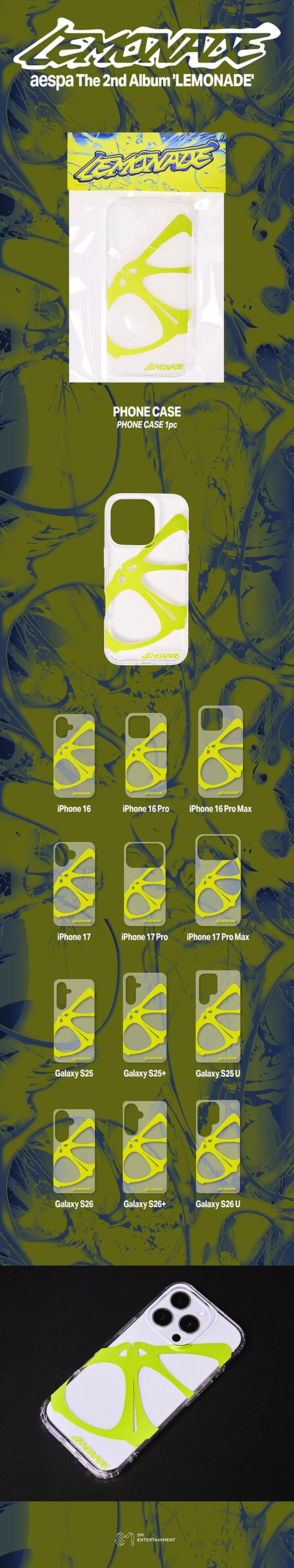 [PREORDER] [SHIPS IN SEPT-NOV] AESPA - [AESPA WEEK MAKE IT LEMONADE OFFICIAL MD] PHONE CASE (Phone Model Choice)