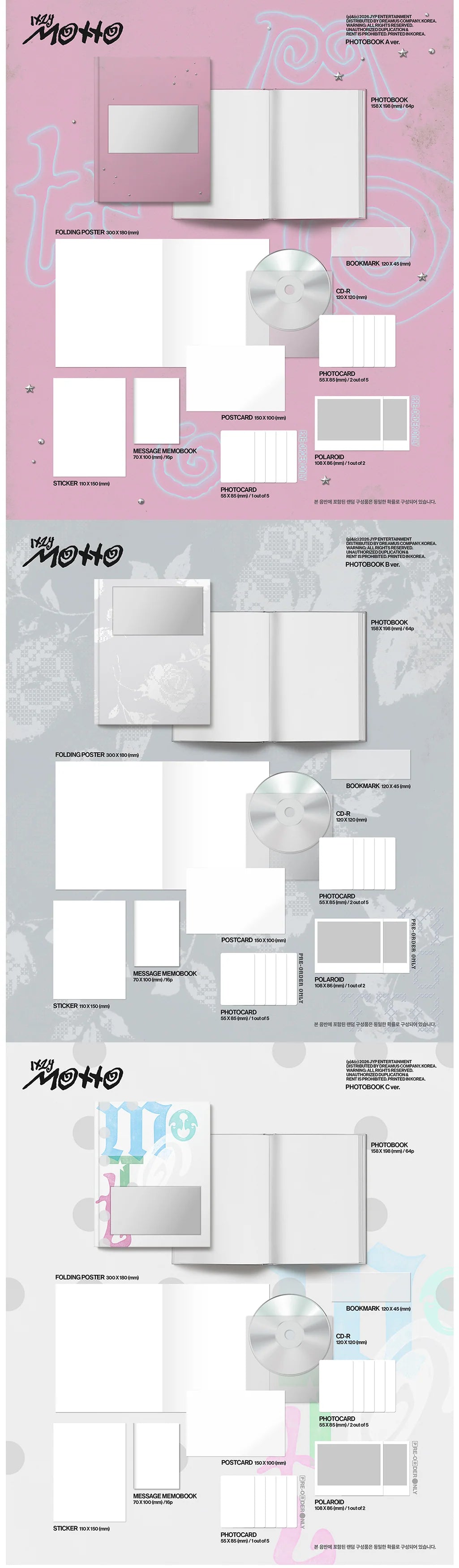 [PREORDER]  ITZY - MOTTO Mini Album PHOTOBOOK Ver. RANDOM (POB Choice)