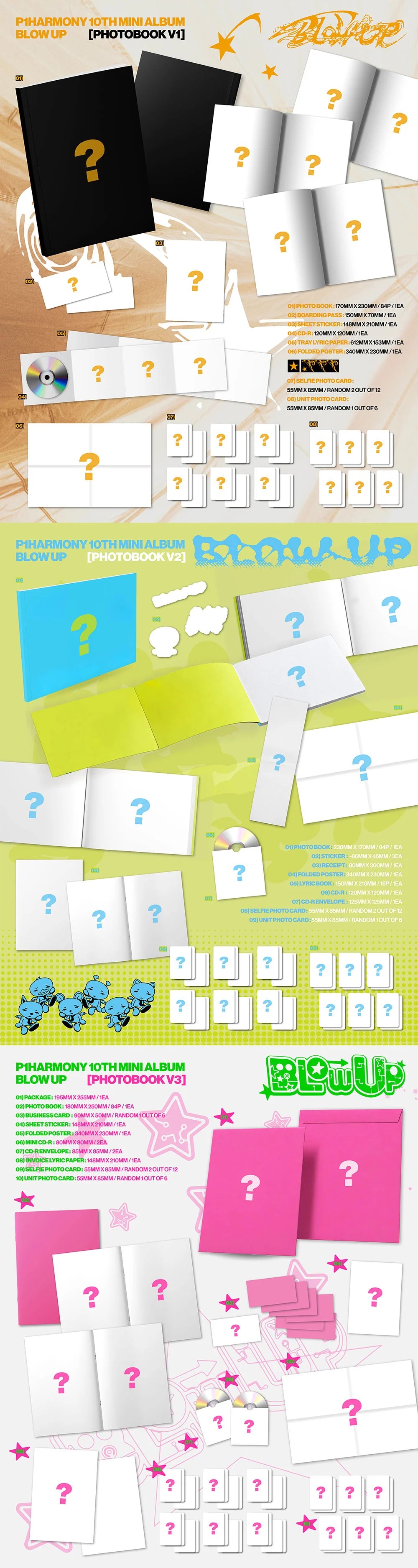 [PREORDER] [SHIPS IN DEC 2026-JAN 2027] P1HARMONY - BLOW UP 10TH MINI ALBUM PHOTOBOOK Ver. (RANDOM)
