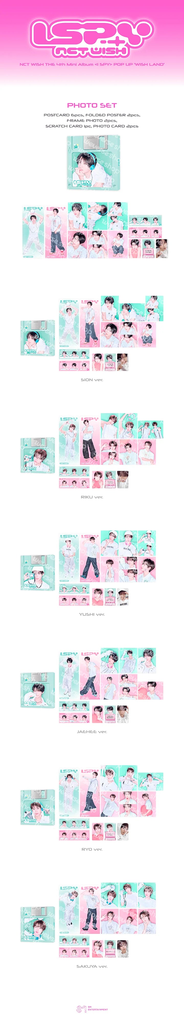 [PREORDER] [SHIPS IN MAR-APR 2027] NCT WISH - 'I SPY' POP UP OFFICIAL MD - PHOTO SET (Member Choice)