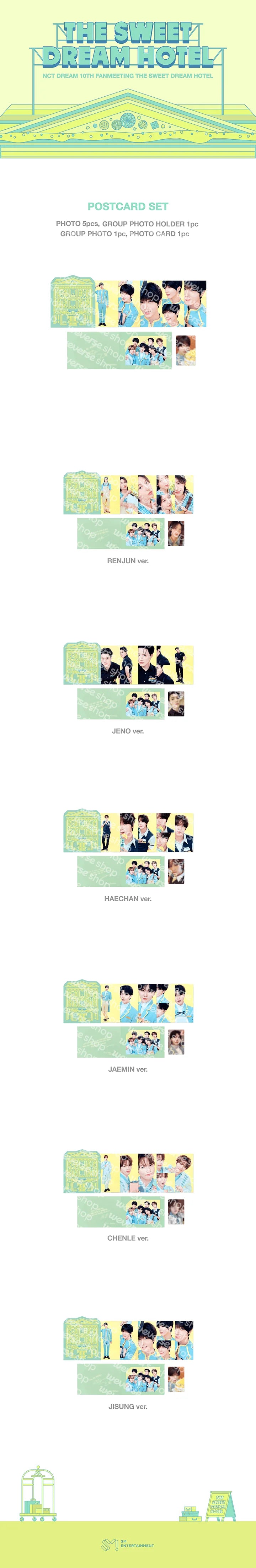 [PREORDER] [SHIPS IN DEC 2026-JAN 2027] NCT DREAM - THE SWEET DREAM HOTEL 10TH ANNIVERSARY PARTY OFFICIAL MD POSTCARD SET (Member Choice)