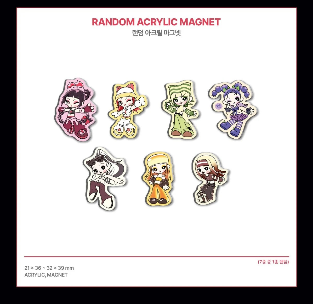 [PREORDER] [SHIPS IN NOV-DEC] OURBIRTHDAY - [OUR BIRTHDAY POP UP OFFICIAL MD] RANDOM ACRYLIC MAGNET