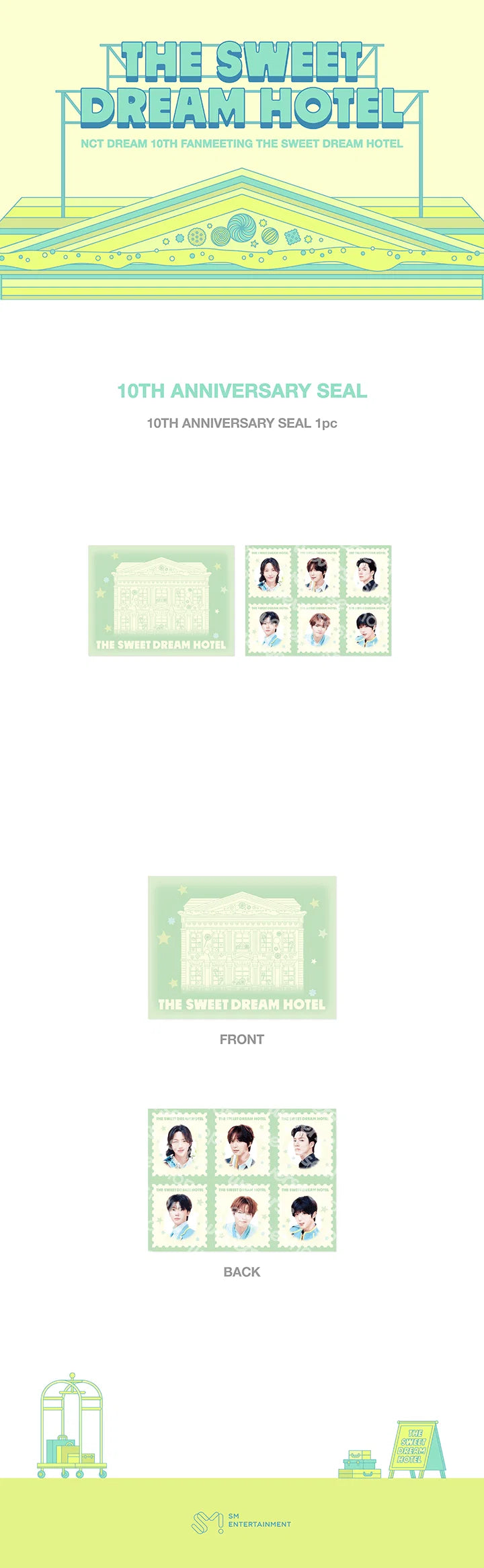 [PREORDER] [SHIPS IN DEC 2026-JAN 2027] NCT DREAM - THE SWEET DREAM HOTEL 10TH ANNIVERSARY PARTY OFFICIAL MD RANDOM TRADING CARD SET