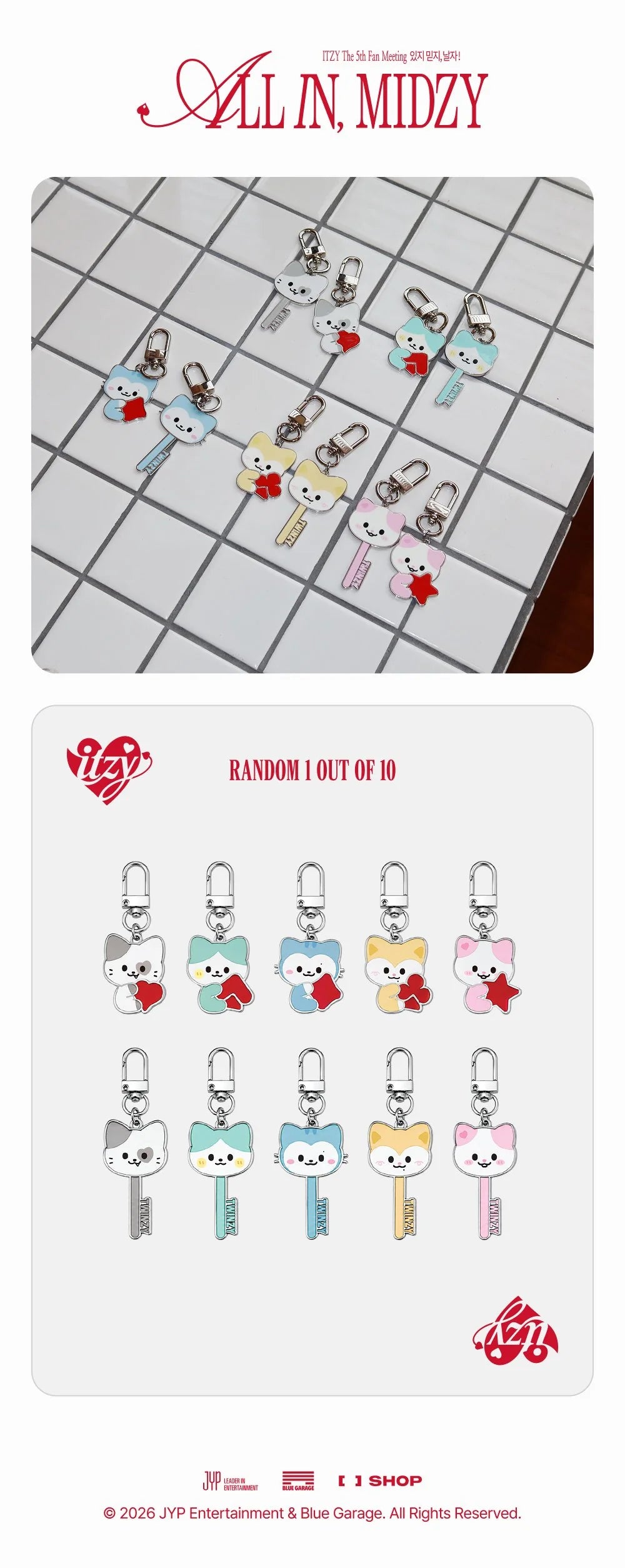 [PREORDER] [SHIPS IN JAN-FEB 2027] ITZY - ALL IN, MIDZY 5TH FAN MEETING OFFICIAL MD TWINZY SECRET METAL CHARM