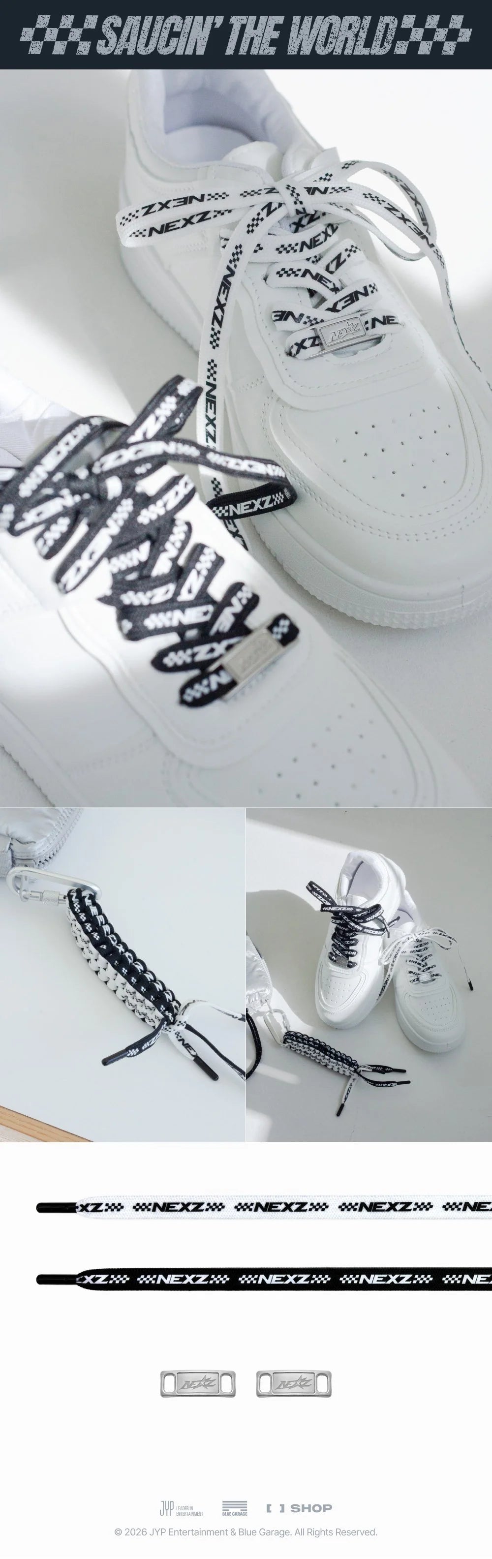 [PREORDER] [SHIPS IN DEC 2026-JAN 2027] NEXZ - 'SAUCIN' THE WORLD' 1ST ASIA TOUR IN SEOUL OFFICIAL MD - SHOES STRAP & DUBRAE SET