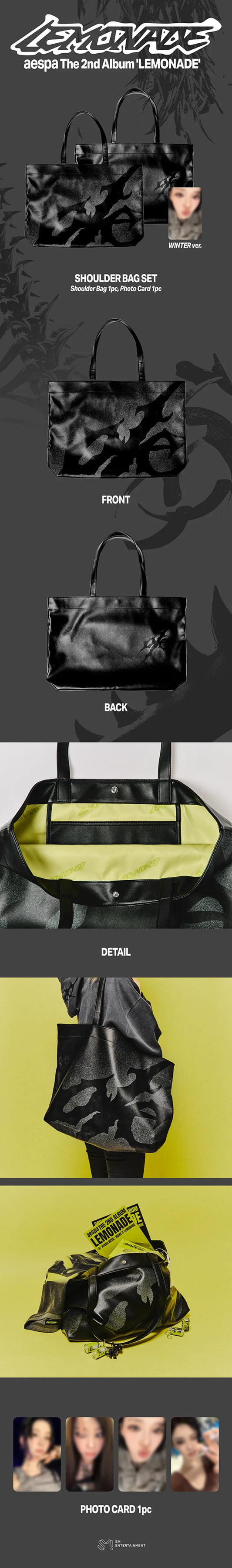 [PREORDER] [SHIPS IN SEPT-NOV] AESPA - [AESPA WEEK MAKE IT LEMONADE OFFICIAL MD] SHOULDER BAG SET (Member Choice)